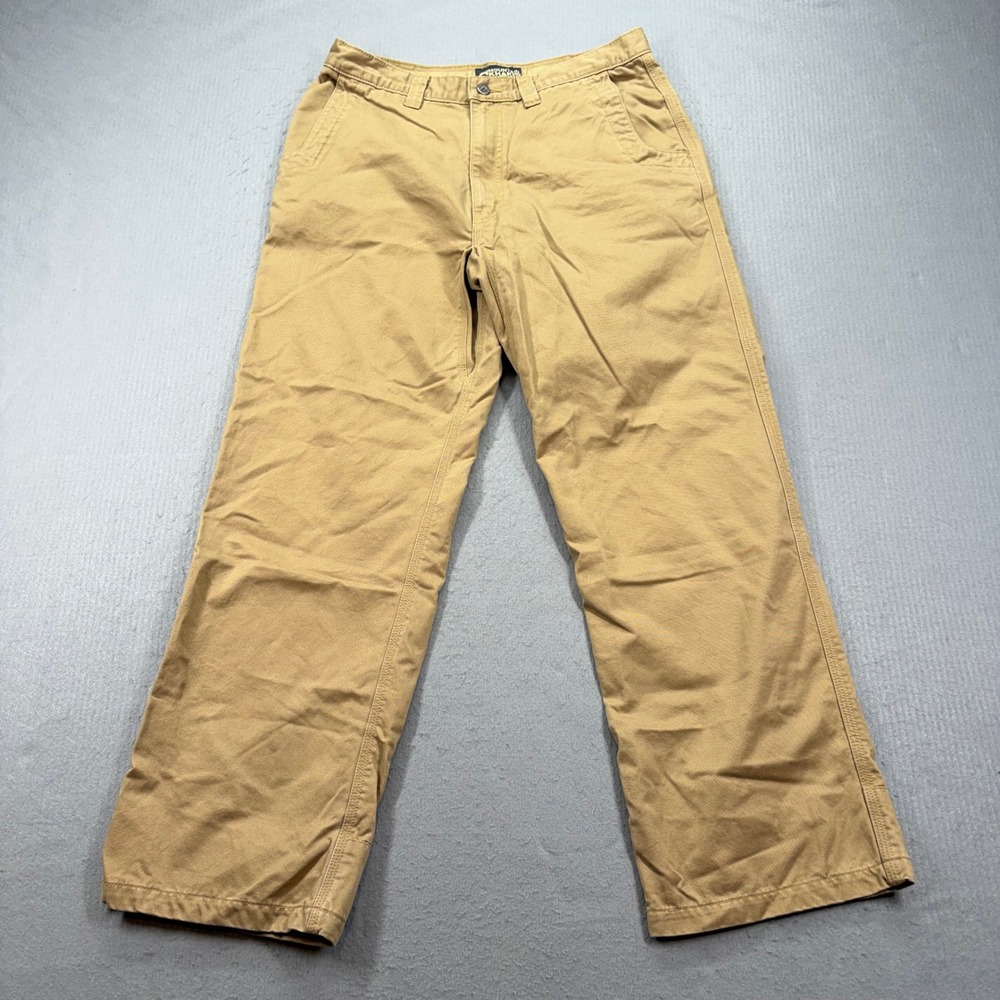 Mountain Khakis Teton Twill Pant Mens 34x30 Tan Cotton Straight Leg Chino